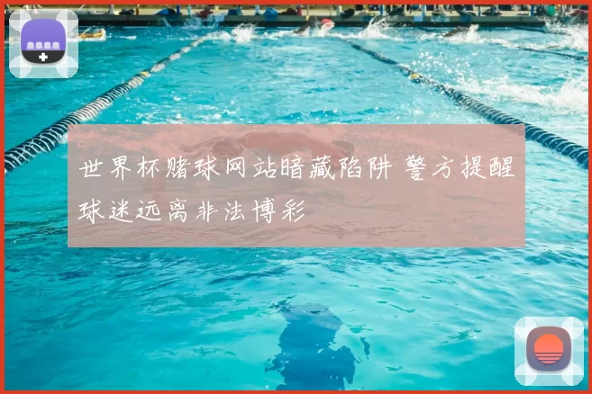 世界杯赌球网站暗藏陷阱 警方提醒球迷远离非法博彩