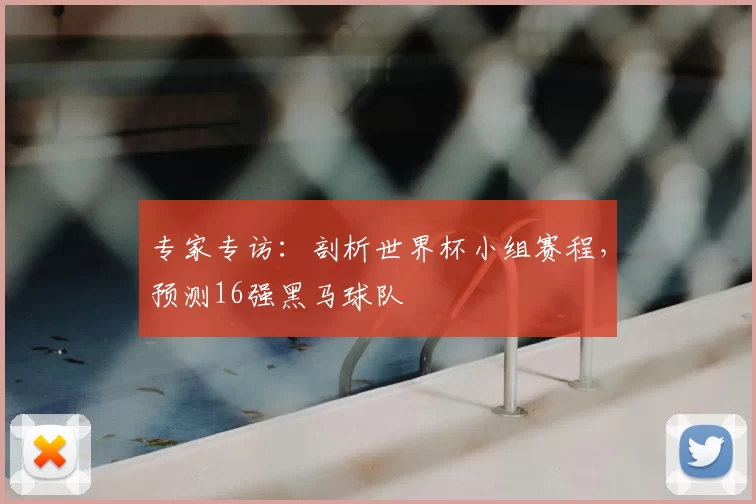 专家专访：剖析世界杯小组赛程，预测16强黑马球队