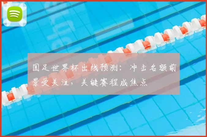 国足世界杯出线预测：冲击名额前景受关注，关键赛程成焦点